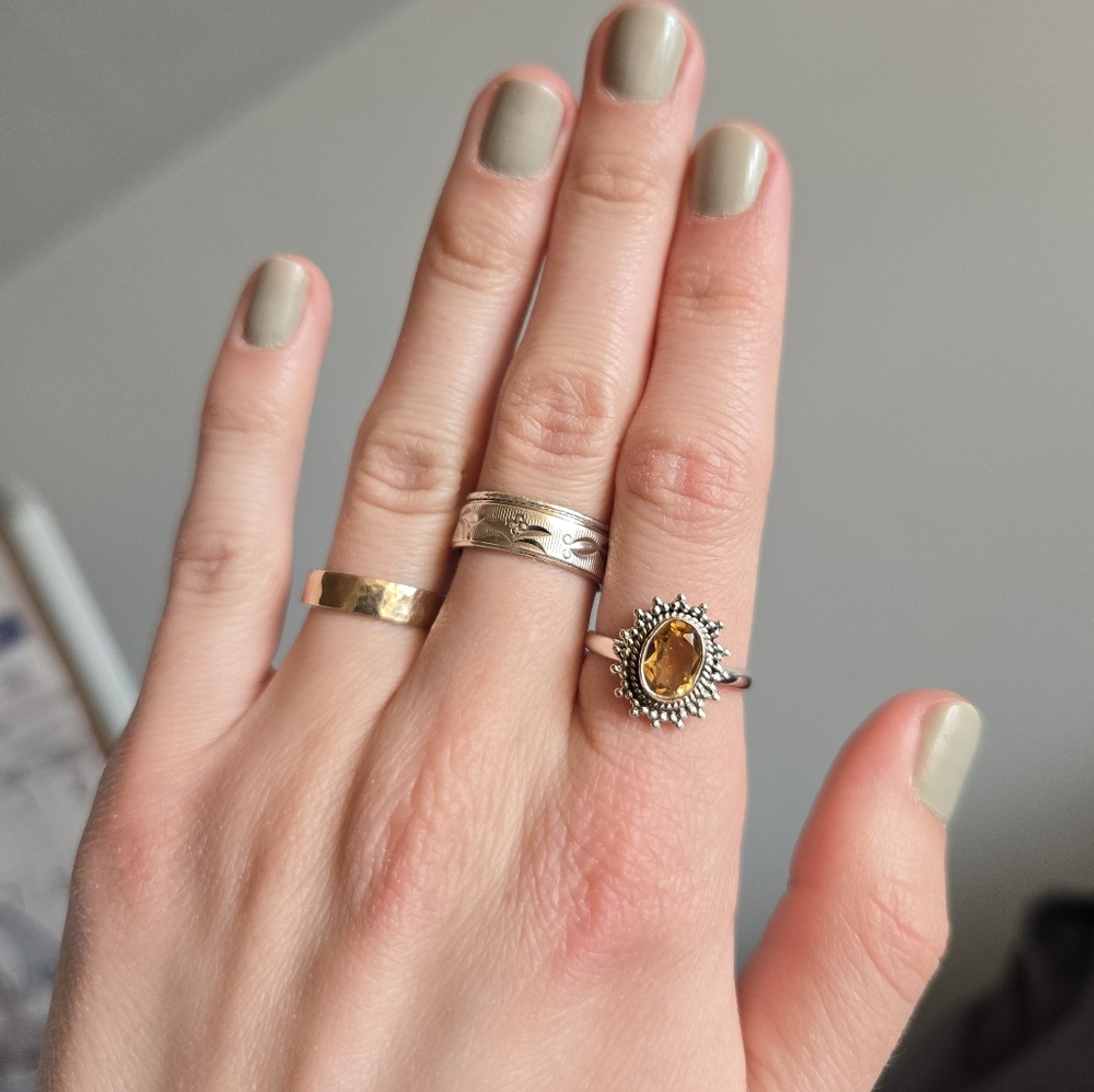 Citrine Sterling Silver 719